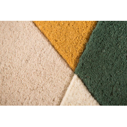 Ručně všívaný běhoun Illusion Prism Green/Multi