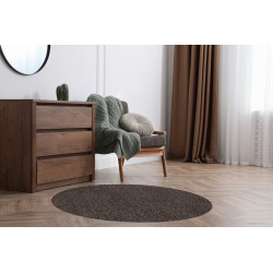 Kusový koberec Life Shaggy 1500 taupe kruh