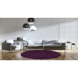 Kusový koberec Life Shaggy 1500 lila kruh
