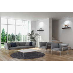 Kusový koberec Life Shaggy 1500 grey kruh