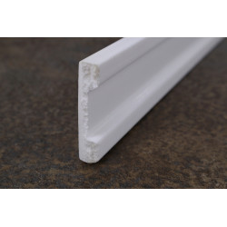 Soklová lišta DP2 rovná biela 2 m