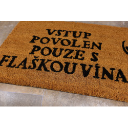 Rohožka Kokos Flaška vína - na von aj na doma