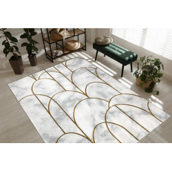 AKCIA: 80x150 cm Kusový koberec Emerald 1016 cream and gold