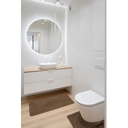 Protišmyková kúpeľňová predložka Classic set hnedá