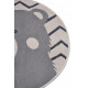 Detský koberček Adventures 105964 Cream Grey kruh