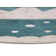 Detský koberček Adventures 105970 Cream Blue kruh