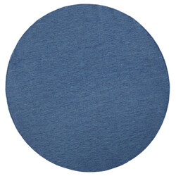 DOPRODEJ: 140x140 (průměr) kruh cm Kusový koberec Twin-Wendeteppiche 103100 blue cream kruh – na ven i na doma