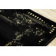 AKCIA: 70x300 cm Behúň Gloss 408C 86 geometric black/gold