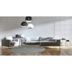 Kusový koberec Capri svetlo béžový kruh