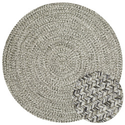 Kusový koberec Braided 105552 Melange kruh – na von aj na doma