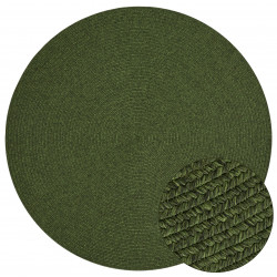 Kusový koberec Braided 105554 Green kruh – na von aj na doma