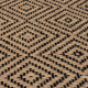Behoň Geometric Jute Black