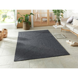 AKCIA: 80x200 cm Kusový koberec Braided 105550 Dark Grey – na von aj na doma