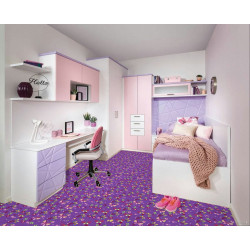 Detský metrážny koberec Motýlik 5291