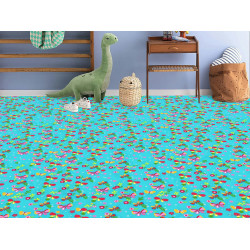 Detský metrážny koberec Motýlik 5271 modrý