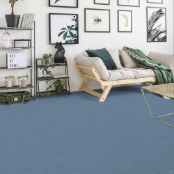 Metrážny koberec Bingo 3R33 svetlo modrý