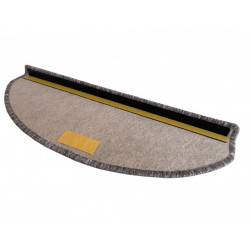 DOPREDAJ: 24x65 půlkruh cm Nášlapy na schody Toledo béžové půlkruh, samolepící