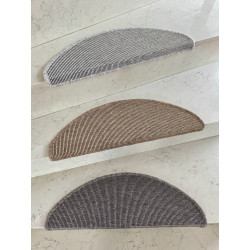 Nášľapy na schody Nature NEW béžová polkruh, samolepiaca