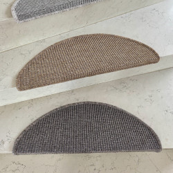 Nášľapy na schody Nature NEW hnedá polkruh, samolepiaca