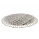 AKCIA: 120x120 (průměr) kruh cm Kusový koberec Berber Agadir G0522 cream and grey kruh