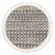 AKCIA: 120x120 (průměr) kruh cm Kusový koberec Berber Agadir G0522 cream and grey kruh
