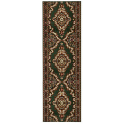 AKCIA: 180x100 cm Behúň na mieru TEHERAN T-102 green - obšitý zo všetkých strán