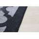 AKCIA: 67x200 cm Protišmykový behúň na mieru Zel 1017 Silver (Grey) - obšitý zo všetkých strán