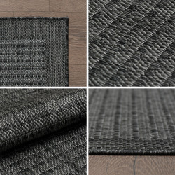 Kusový koberec Giza 1410 Black kruh