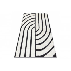 AKCIA: 80x150 cm Kusový koberec Mode 8631 geometric cream/black