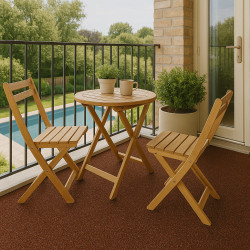 Metrážny koberec Santana čokoládová s podkladom resine, záťažový