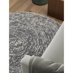 Kusový koberec Gloria Cavallo 106256 Creme Grey kruh