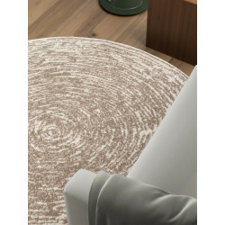 Kusový koberec Gloria Cavallo 106258 Creme Beige kruh