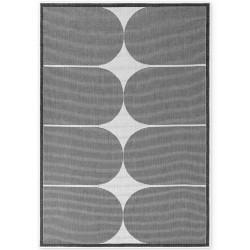 Kusový koberec Duet Bowen 106244 Black/White - na von aj na doma