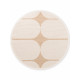 Kusový koberec Duet Bowen Beige/White kruh - na ven i na doma