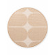 Kusový koberec Duet Bowen Beige/White kruh - na von aj na doma
