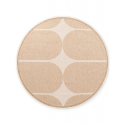 Kusový koberec Duet Bowen 106245 Beige/White kruh - na von aj na doma