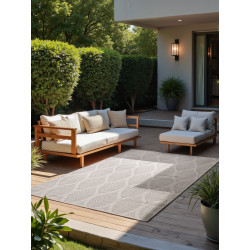 Kusový koberec Duet Liora 106246 White/Gray - na von aj na doma