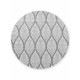 Kusový koberec Duet Liora White/Gray kruh - na von aj na doma