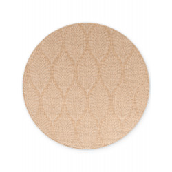 Kusový koberec Duet Liora Beige/White kruh - na von aj na doma