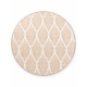 Kusový koberec Duet Liora Beige/White kruh - na von aj na doma