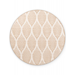 Kusový koberec Duet Liora 106247 Beige/White kruh - na von aj na doma
