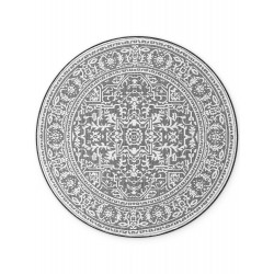 Kusový koberec Duet Kona 106248 Black/White kruh - na von aj na doma