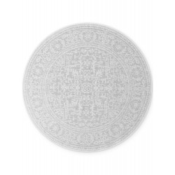 Kusový koberec Duet Kona White/Gray kruh - na von aj na doma