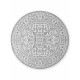 Kusový koberec Duet Kona White/Gray kruh - na ven i na doma