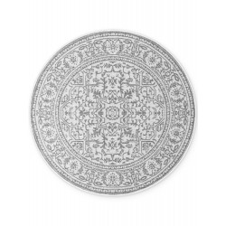 Kusový koberec Duet Kona 106249 White/Gray kruh - na von aj na doma