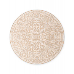 Kusový koberec Duet Kona 106250 Beige/White kruh - na von aj na doma