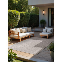 Kusový koberec Duet 106251 Rosel White/Gray - na von aj na doma