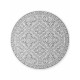 Kusový koberec Duet Rosel White/Gray kruh - na von aj na doma