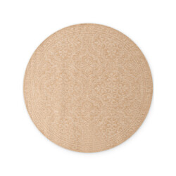 Kusový koberec Duet Rosel 106252 Beige/White kruh - na von aj na doma