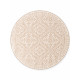 Kusový koberec Duet Rosel Beige/White kruh - na ven i na doma